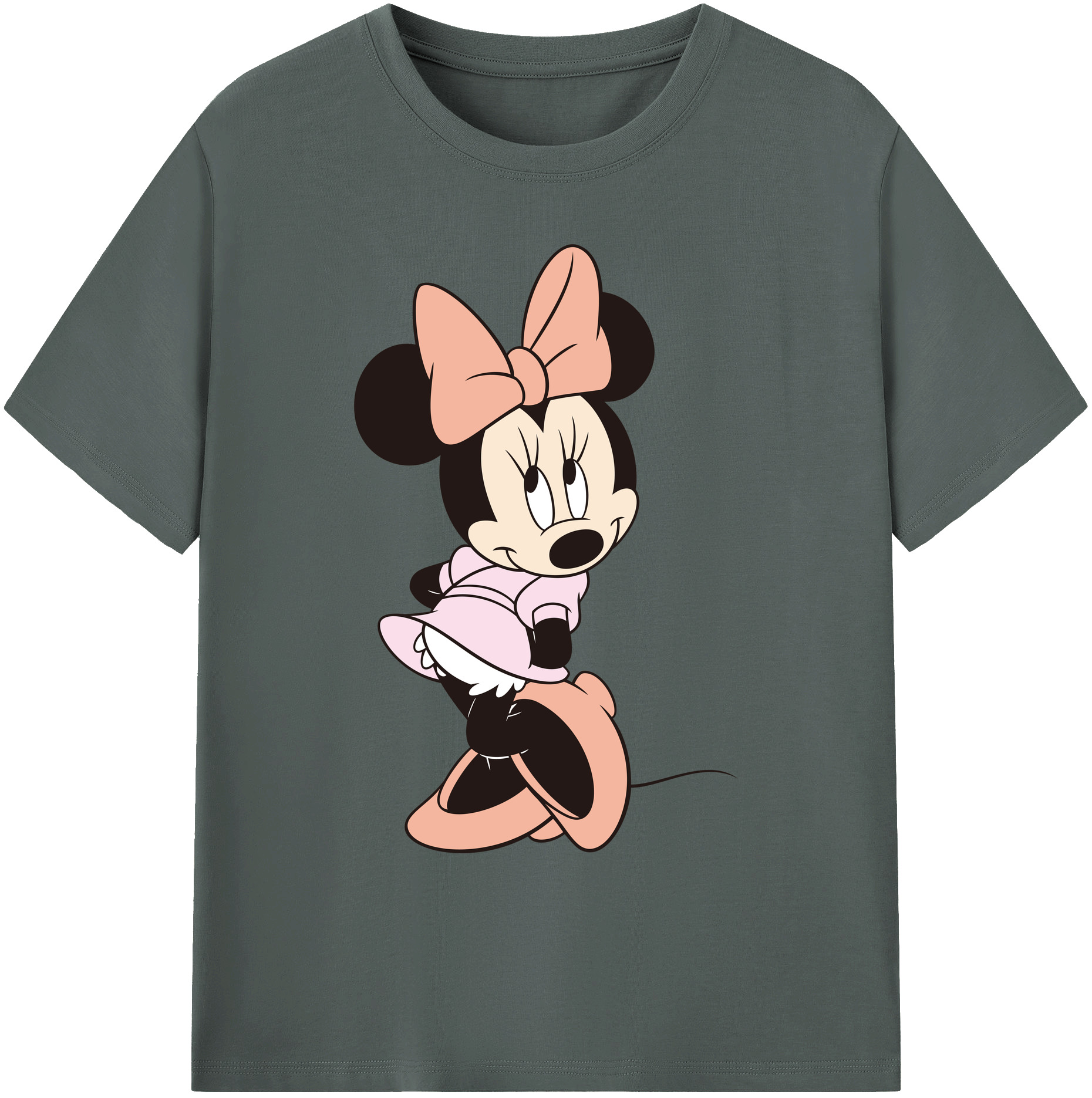 ミッキーマウス Mickey Mouse 綿100％ メンズ半袖Tシャツ｜肌触りやわらか＆通気性